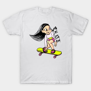 Stoked Skater Girl T-Shirt